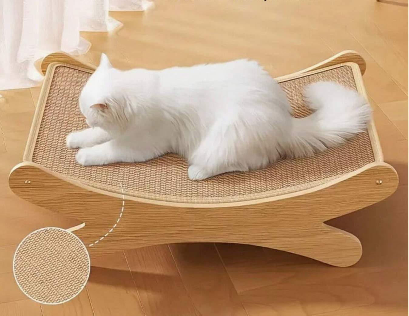 Lit incurver a gratter pour chat, confort et jeu en un seul produit